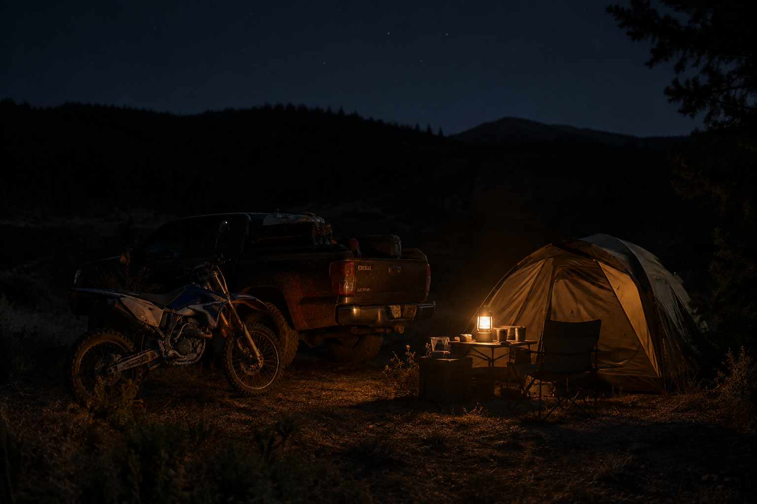 Taking a Dirt Bike Camping? Don't Forget About the Campsite After You Park
