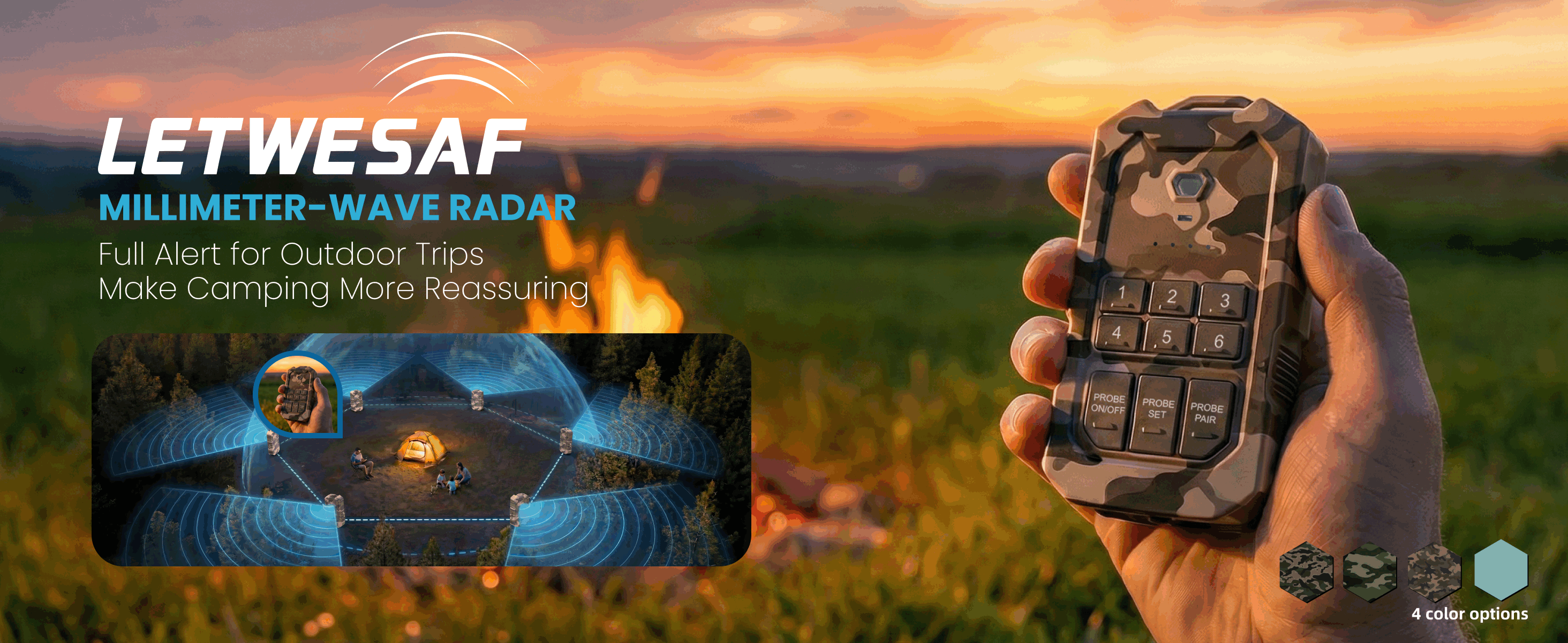 Beyond Trip Wires The Reliable LETWESAF camping perimeter alarm You Need