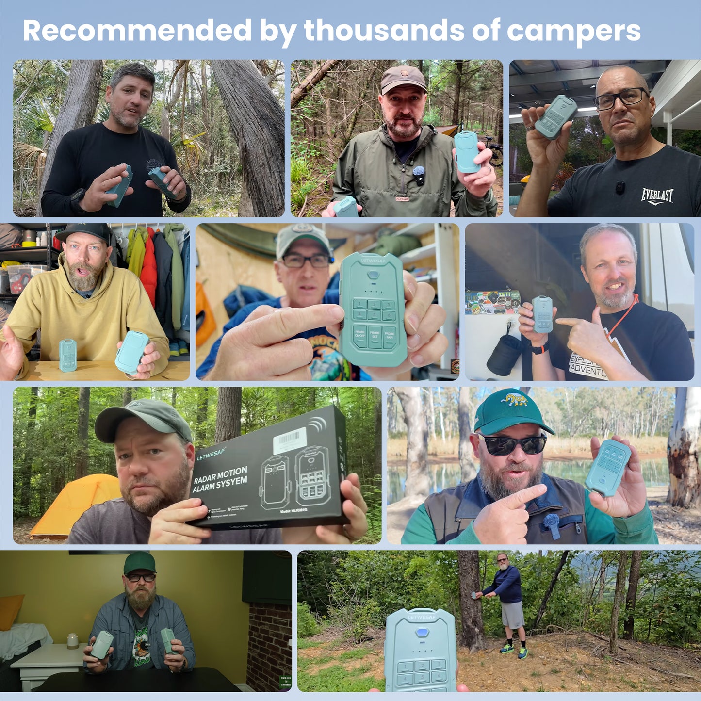 Camping Radar Security Detector
